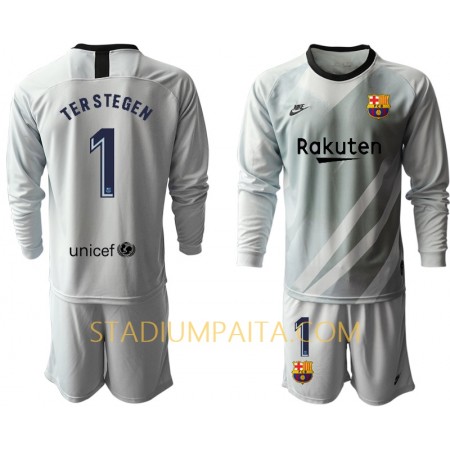 Virallinen pelipaita FC Barcelona TER STEGEN 1 I Maalivahti 2019-20 Pitkähihainen - Lasten( + Lyhyet housut ) Virallinen pelipaita FC Barcelona TER STEGEN 1 I Maalivahti 2019-20 Pitkähihainen - Lasten( + Lyhyet housut )